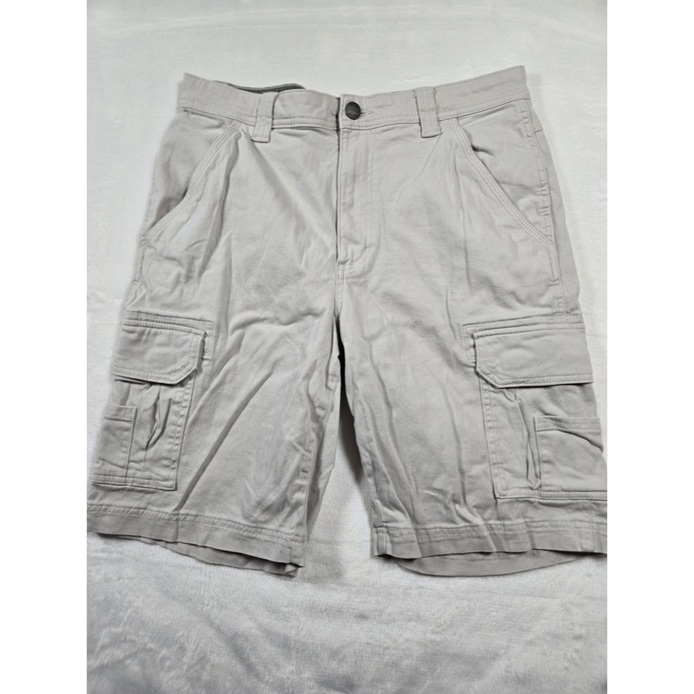 RedHead Mens Khaki Tan Cotton Stretch Cargo Shorts Size 32